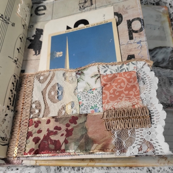 Vintage French Tapestry Junk Journal - Picture 6 of 17